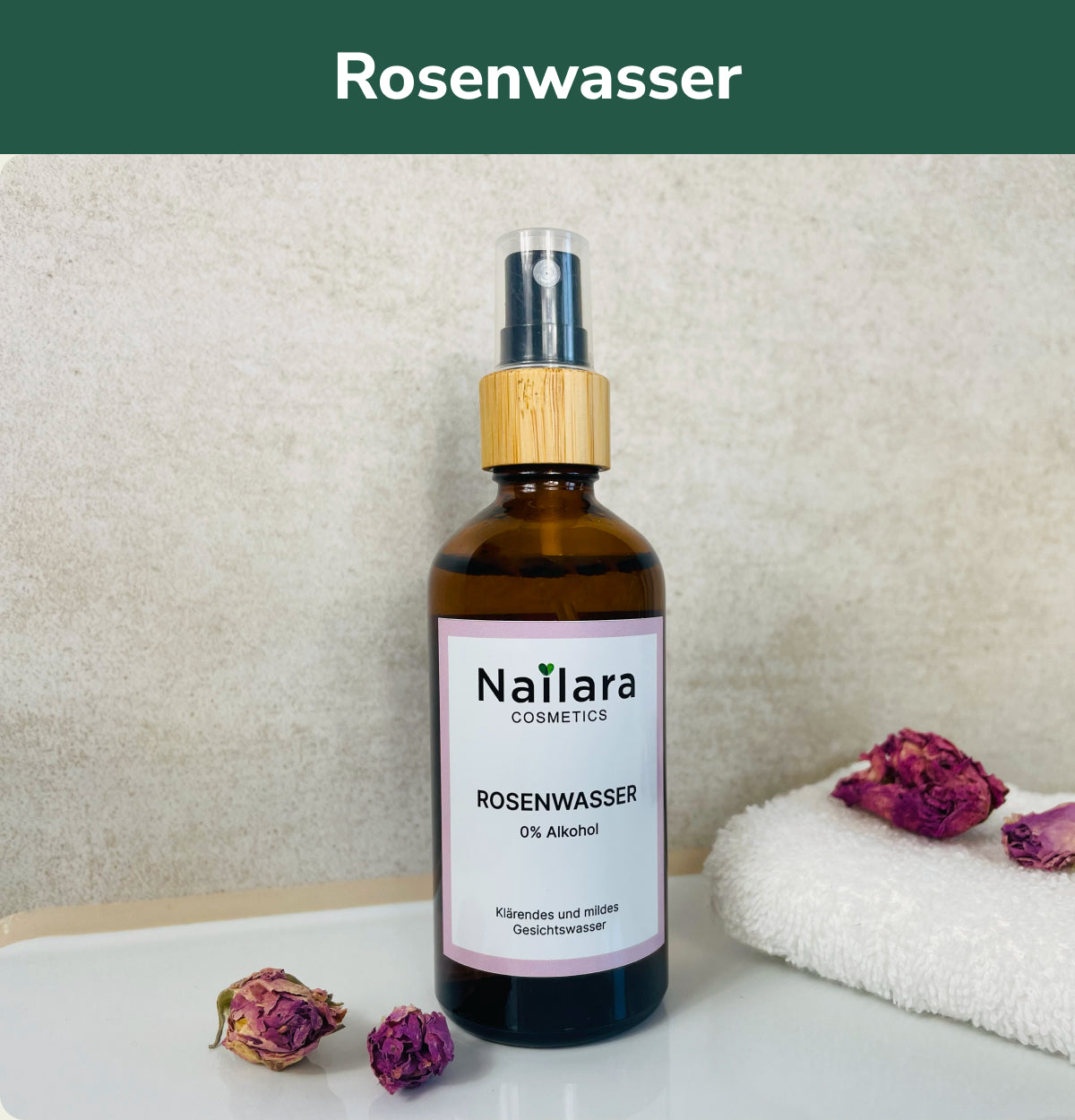 Bio Rosenwasser – Pflege für trockene & empfindliche Haut
