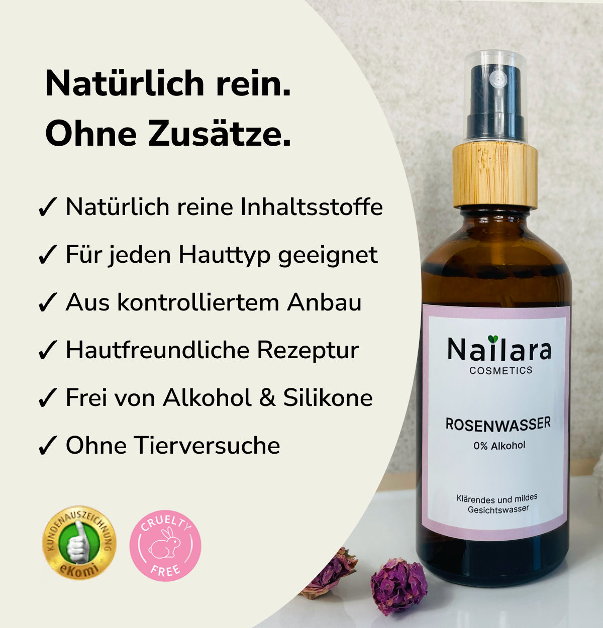 Bio Rosenwasser – Pflege für trockene & empfindliche Haut