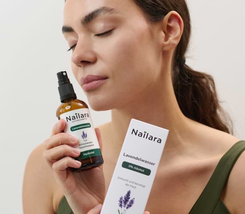 Bio Lavendelwasser –  Pflege für empfindliche & gestresste Haut - Nailara® Naturkosmetik