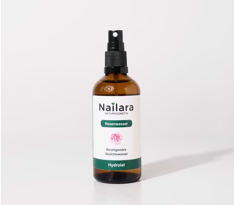 Bio Rosenwasser – Gesichtswasser aus Damaszener Rosen - Nailara® Naturkosmetik